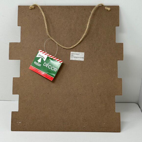 Rustic Christmas House Let It Snow Wooden Hanging Sign Winter Wonderland Decor - Picture 6 of 8